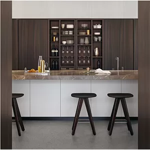 Alea modern kitchen by Poliform at Scott + Cooner